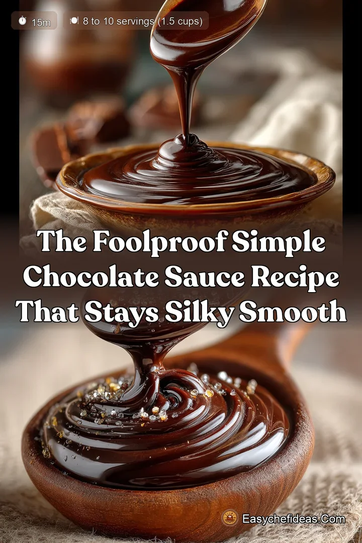 The Foolproof Simple Chocolate Sauce Recipe That Stays Silky Smooth
