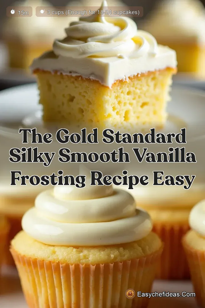 The Gold Standard Silky Smooth Vanilla Frosting Recipe Easy