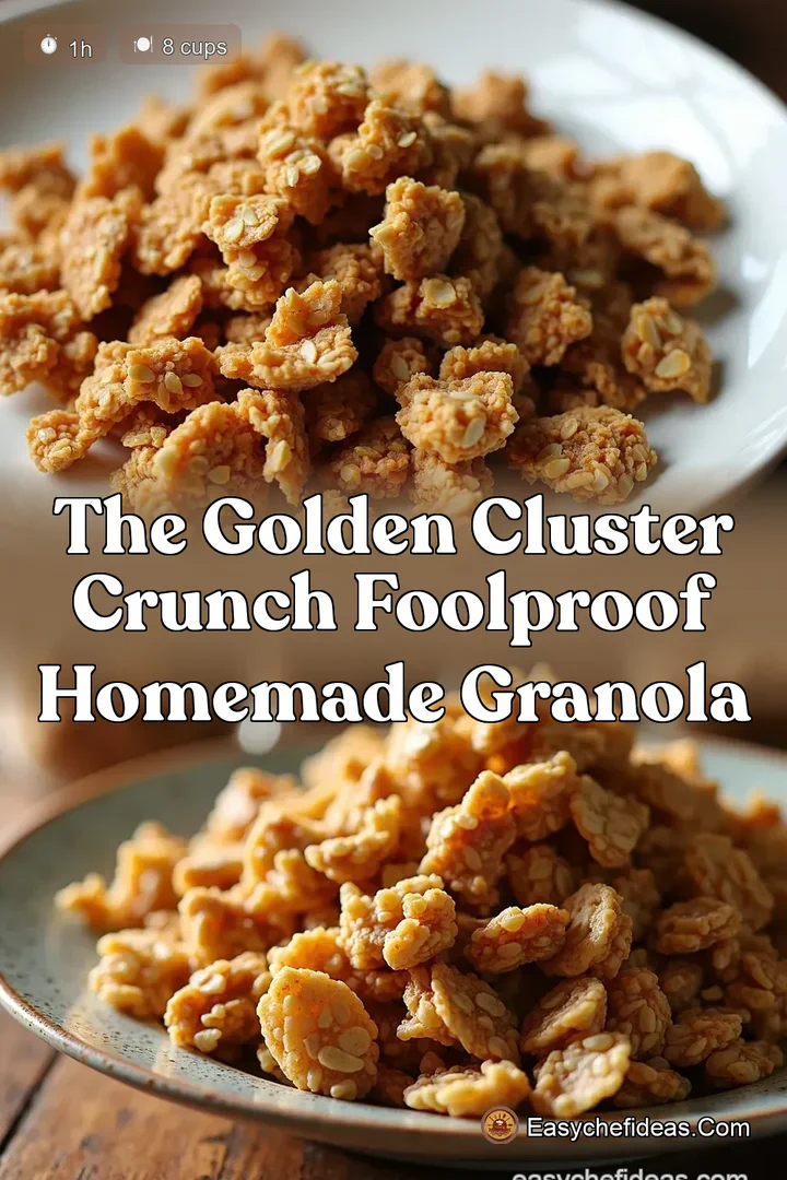 The Golden Cluster Crunch Foolproof Homemade Granola
