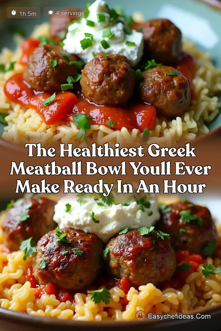 The Healthiest Greek Meatball Bowl Youll Ever Make Ready in an Hour