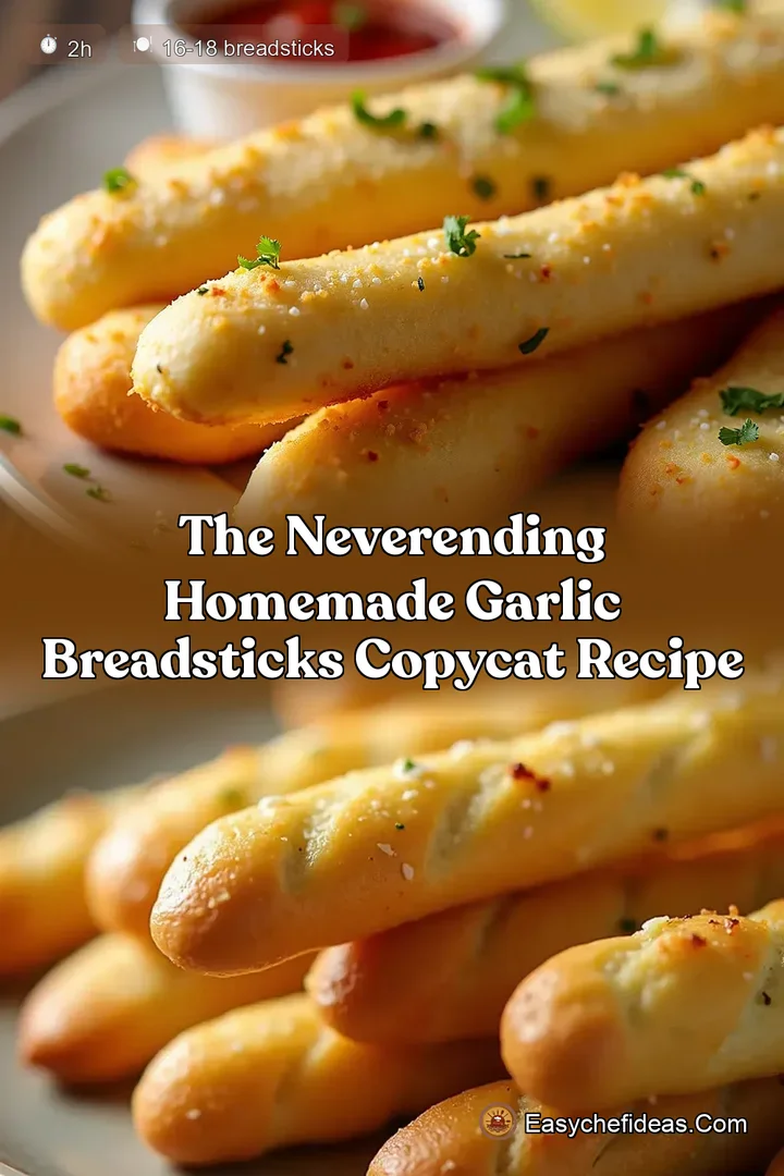 The NeverEnding Homemade Garlic Breadsticks Copycat Recipe