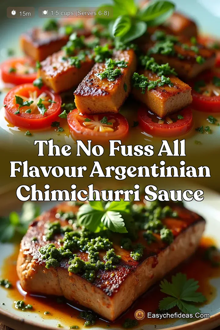 The No Fuss All Flavour Argentinian Chimichurri Sauce