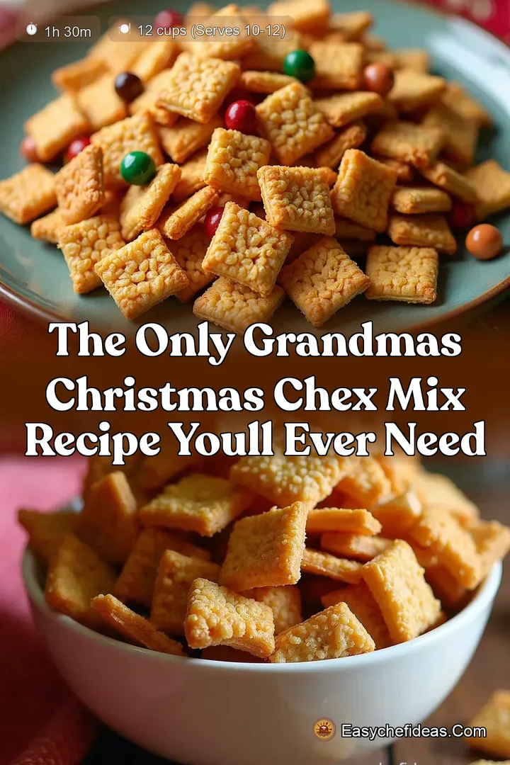 The Only Grandmas Christmas Chex Mix Recipe Youll Ever Need