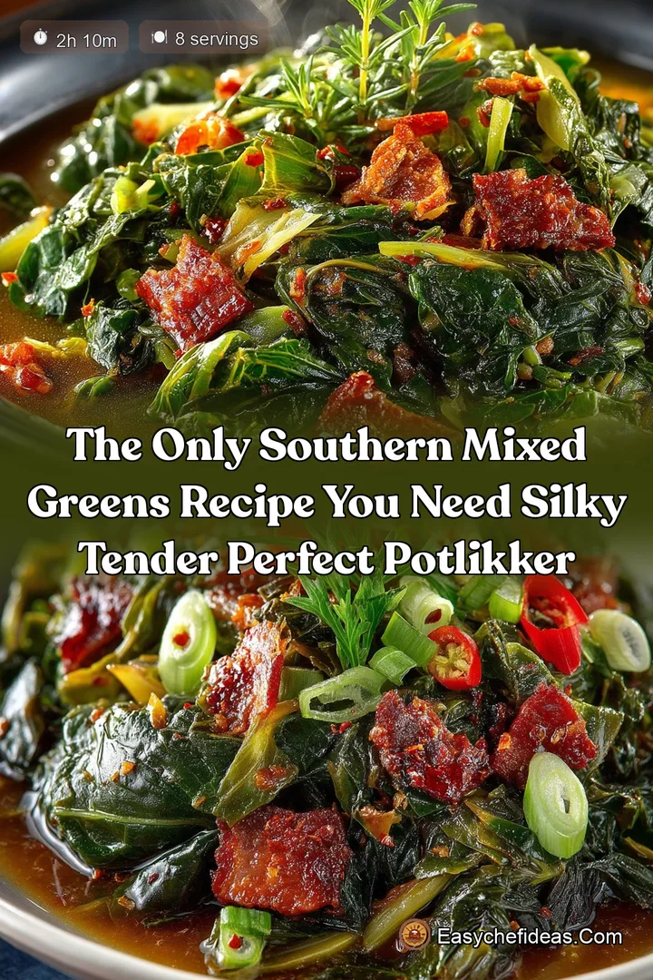 The Only Southern Mixed Greens Recipe You Need Silky Tender Perfect Potlikker