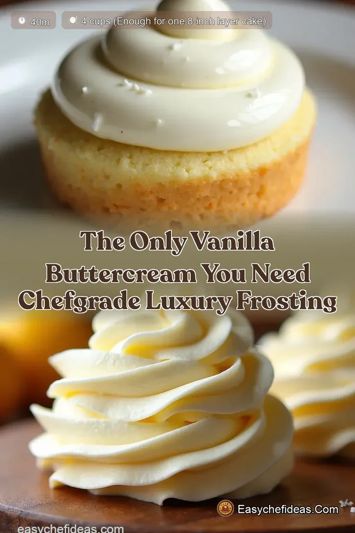 The Only Vanilla Buttercream You Need ChefGrade Luxury Frosting