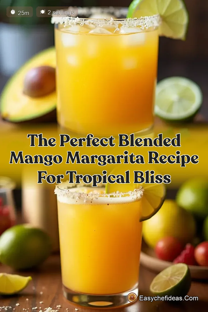 The Perfect Blended Mango Margarita Recipe for Tropical Bliss