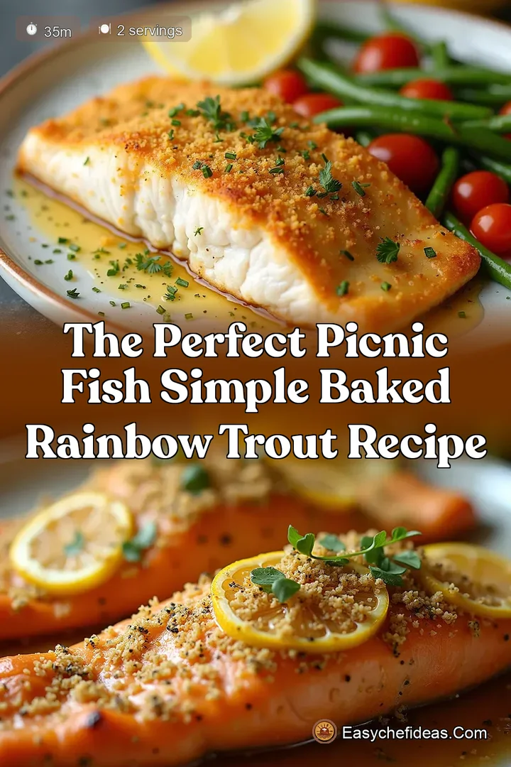 The Perfect Picnic Fish Simple Baked Rainbow Trout Recipe