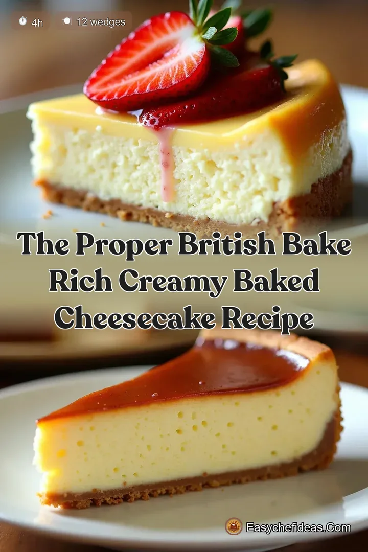 The Proper British Bake Rich Creamy Baked Cheesecake Recipe