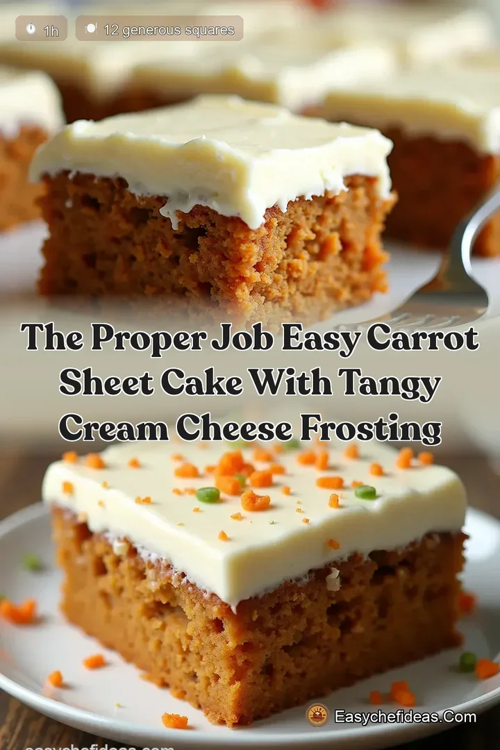 The Proper Job Easy Carrot Sheet Cake with Tangy Cream Cheese Frosting