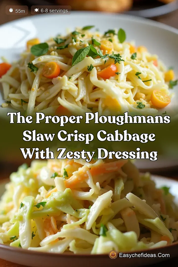 The Proper Ploughmans Slaw Crisp Cabbage with Zesty Dressing