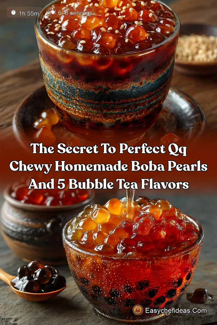 The Secret to Perfect QQ Chewy Homemade Boba Pearls and 5 Bubble Tea Flavors