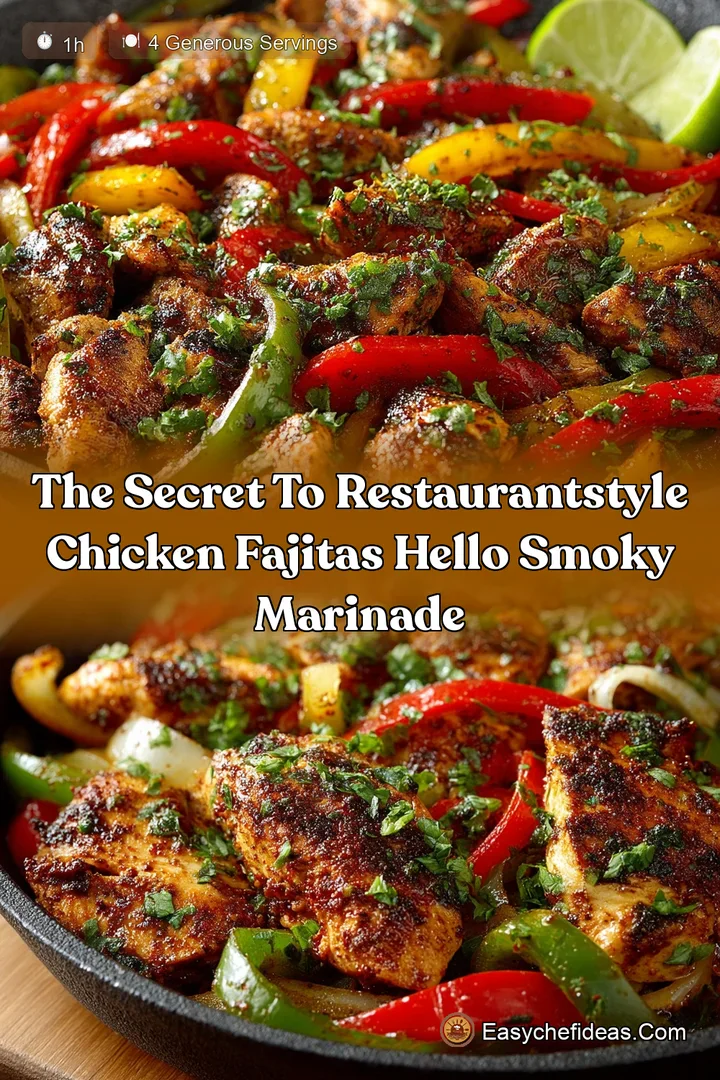 The Secret to RestaurantStyle Chicken Fajitas Hello Smoky Marinade