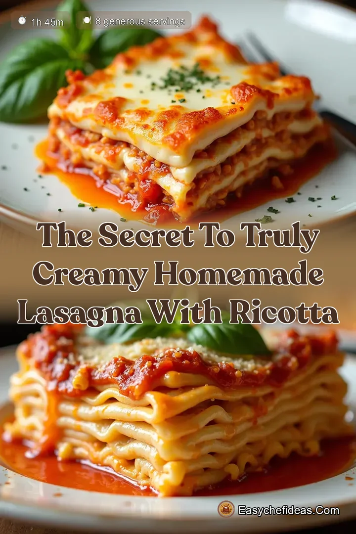 The Secret to Truly Creamy Homemade Lasagna with Ricotta
