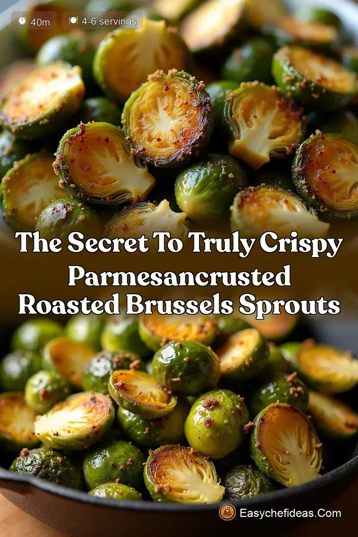 The Secret to Truly Crispy ParmesanCrusted Roasted Brussels Sprouts