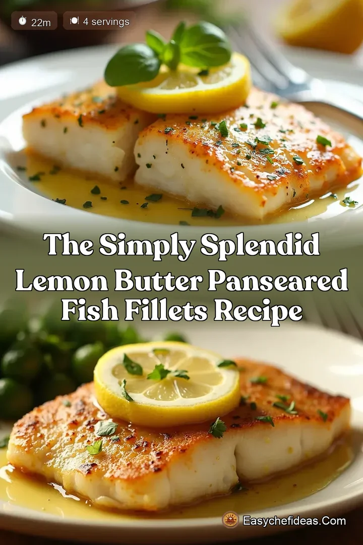 The Simply Splendid Lemon Butter PanSeared Fish Fillets Recipe