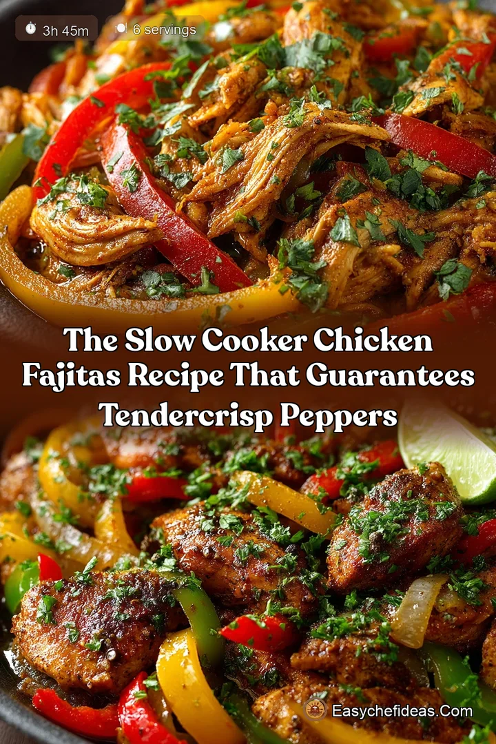 The Slow Cooker Chicken Fajitas Recipe That Guarantees TenderCrisp Peppers