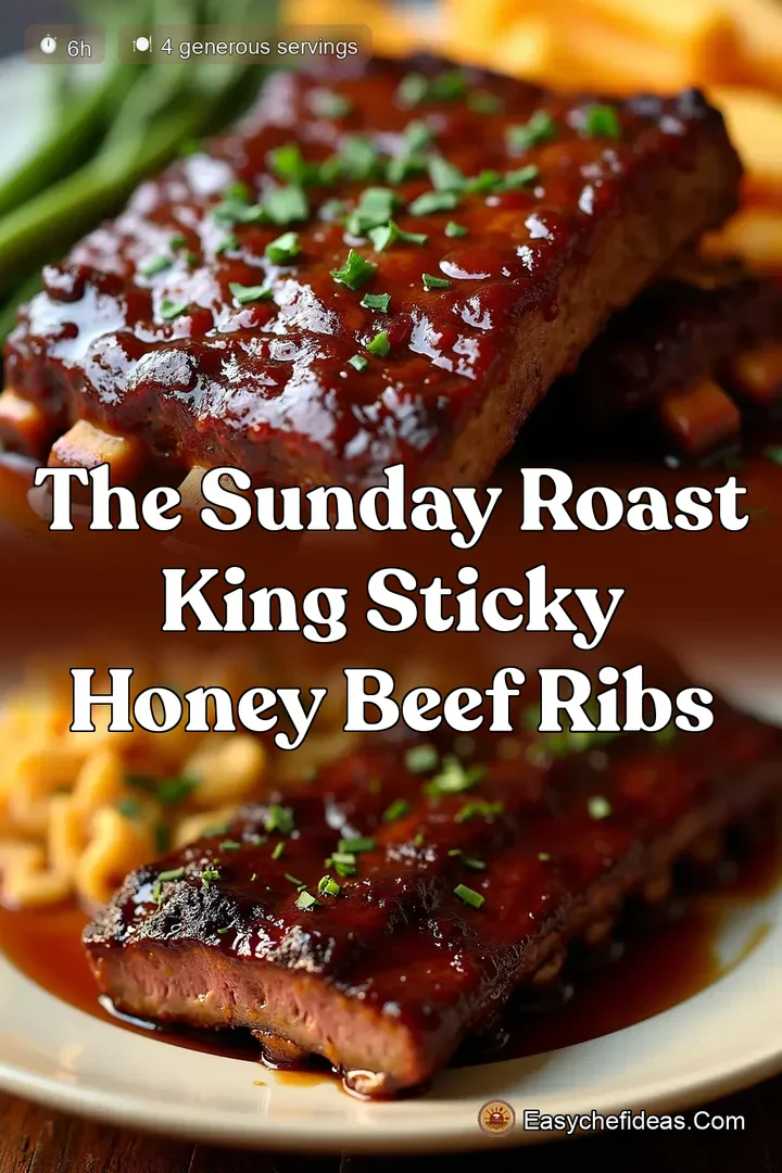 The Sunday Roast King Sticky Honey Beef Ribs