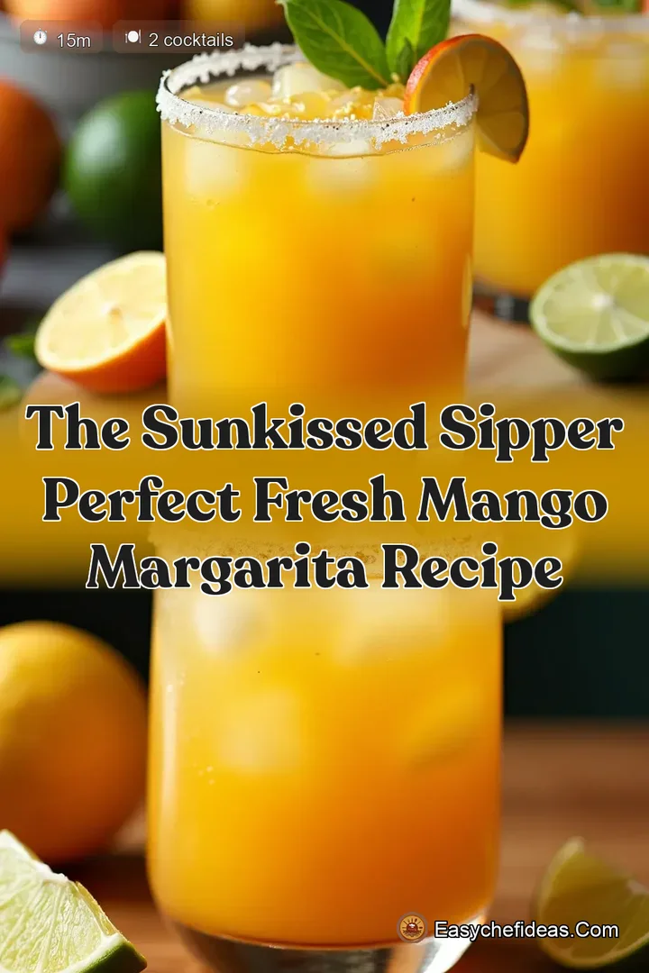 The SunKissed Sipper Perfect Fresh Mango Margarita Recipe