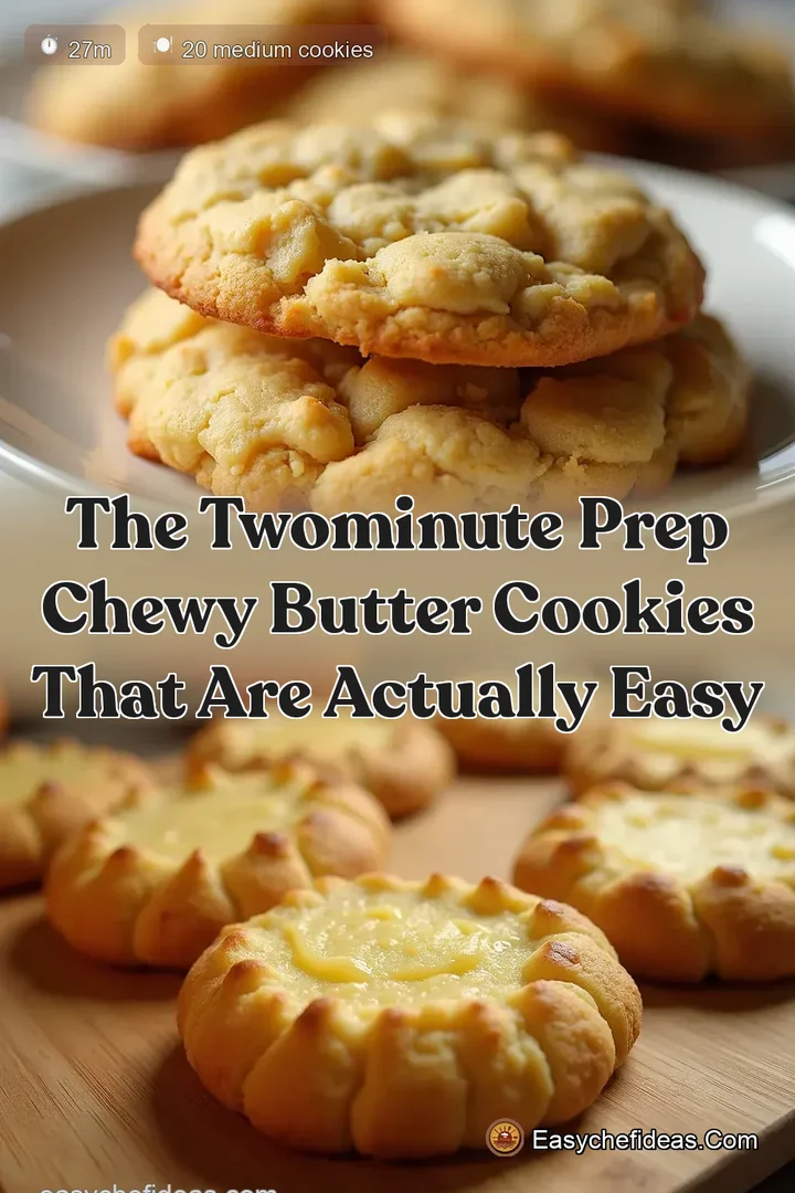 The TwoMinute Prep Chewy Butter Cookies That Are Actually Easy