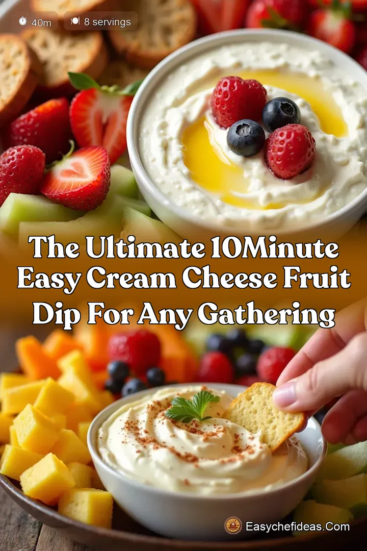 The Ultimate 10Minute Easy Cream Cheese Fruit Dip for Any Gathering