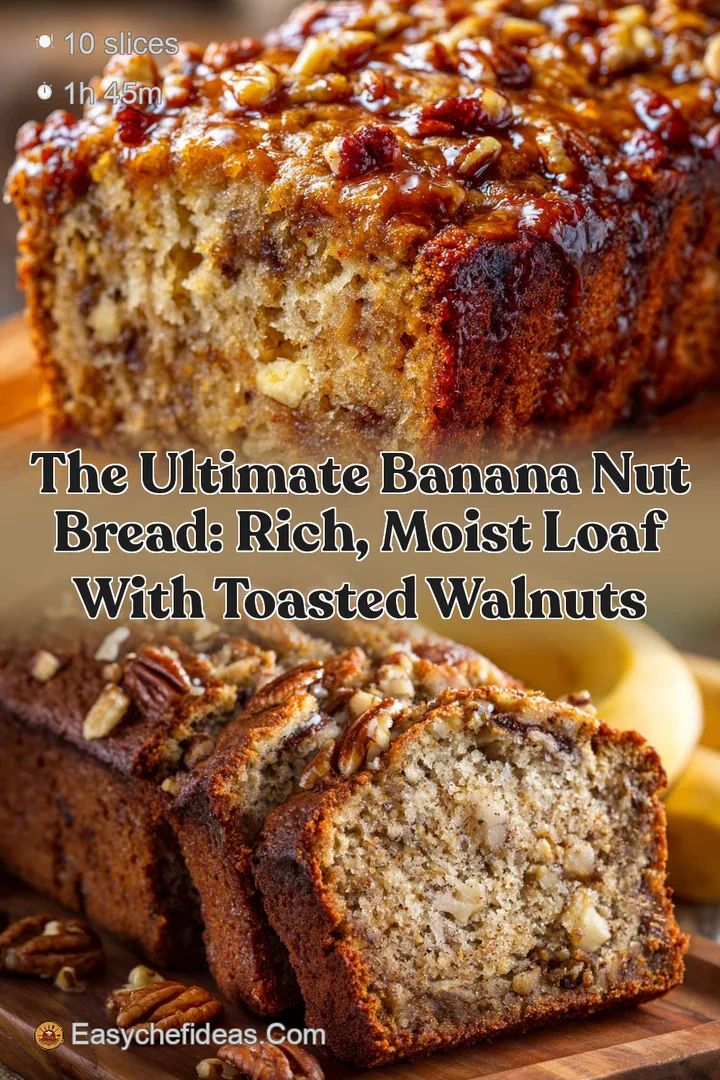 The Ultimate Banana Nut Bread: Rich Moist Loaf with Toasted Walnuts