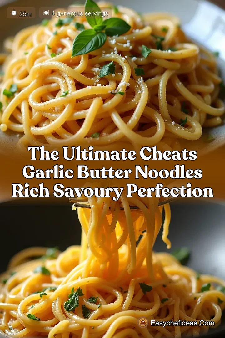 The Ultimate Cheats Garlic Butter Noodles Rich Savoury Perfection