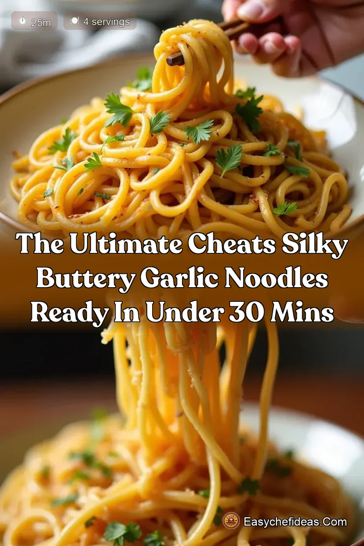 The Ultimate Cheats Silky Buttery Garlic Noodles Ready in Under 30 Mins