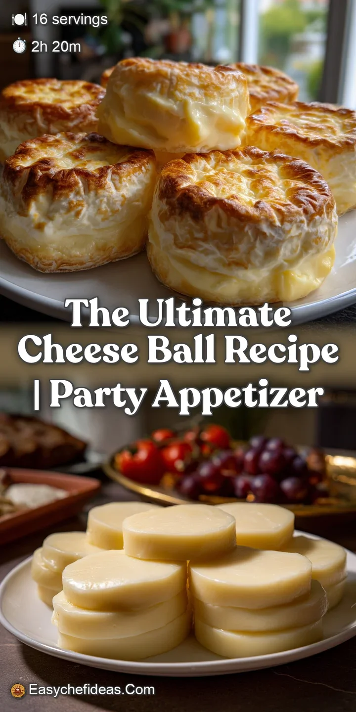 Close-up view of a creamy cheese ball, studded with fresh herbs, offering a tantalizing glimpse of texture and flavor.