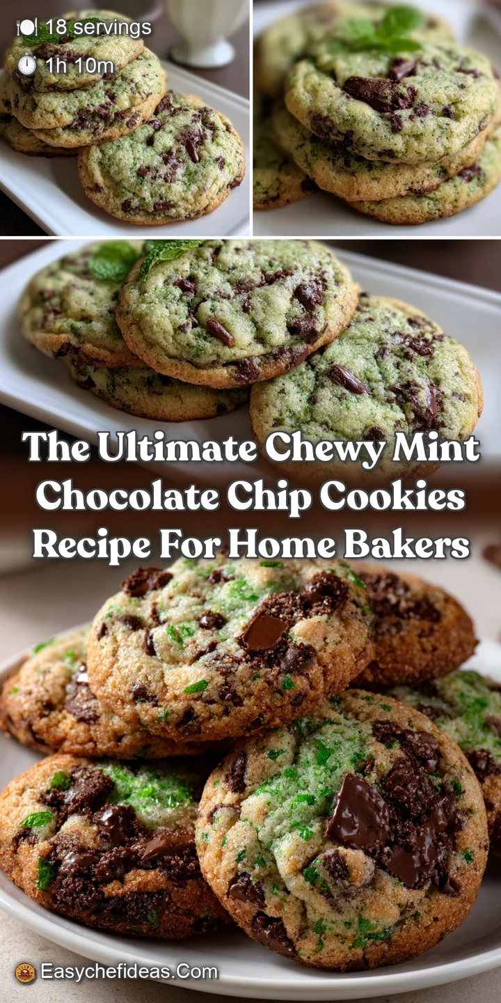 The Ultimate Chewy Mint Chocolate Chip Cookies Recipe for Home Bakers