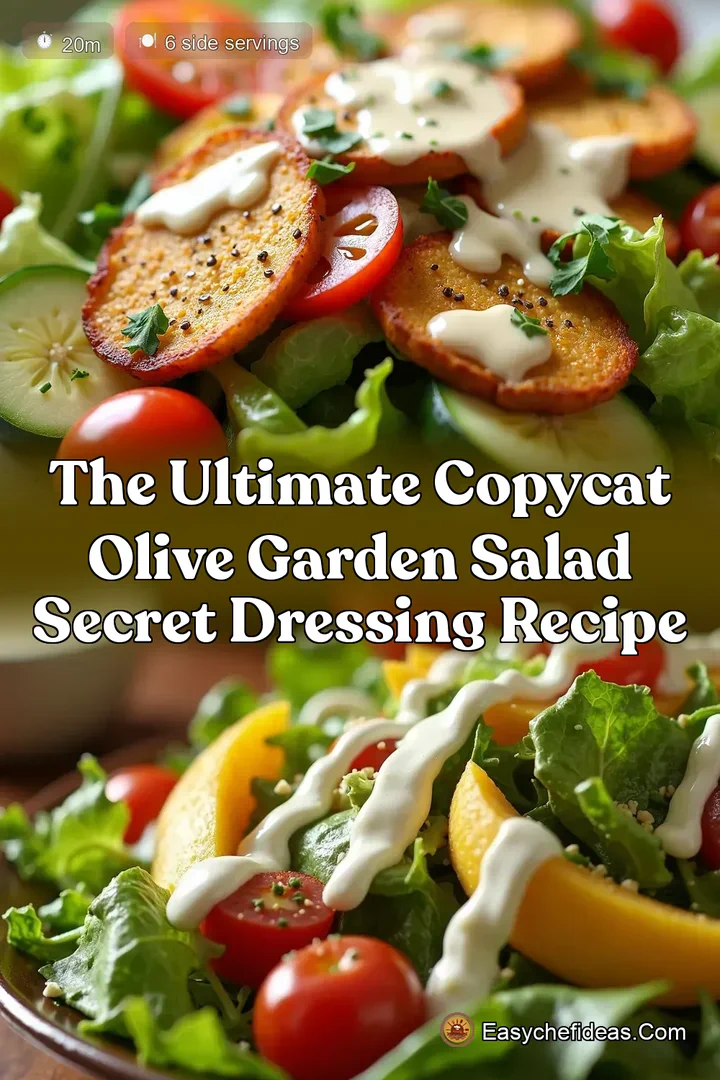 The Ultimate Copycat Olive Garden Salad Secret Dressing Recipe