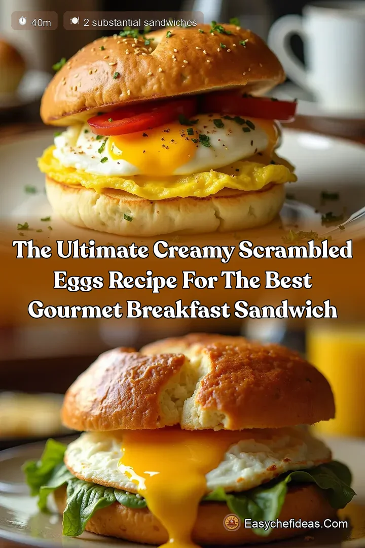 The Ultimate Creamy Scrambled Eggs Recipe for the Best Gourmet Breakfast Sandwich