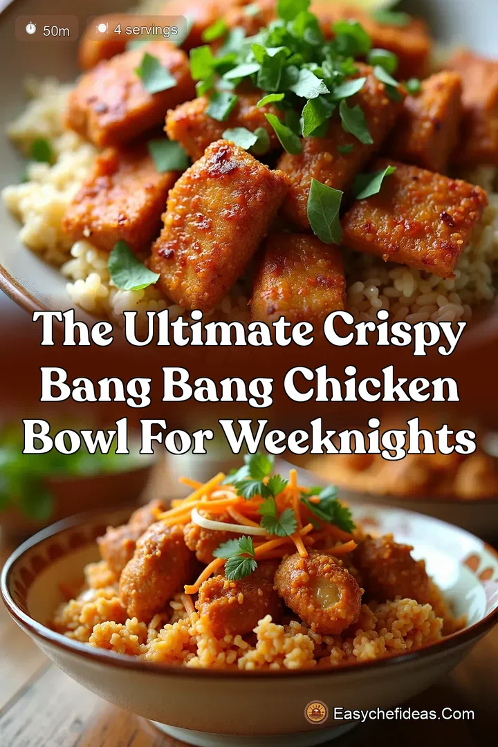 The Ultimate Crispy Bang Bang Chicken Bowl for Weeknights