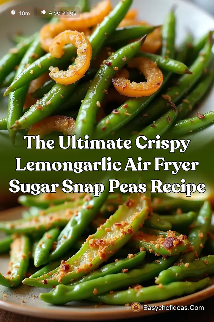 The Ultimate Crispy LemonGarlic Air Fryer Sugar Snap Peas Recipe