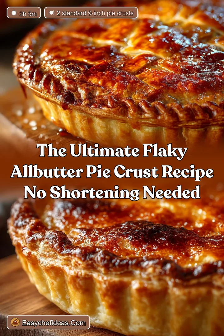 The Ultimate Flaky AllButter Pie Crust Recipe No Shortening Needed