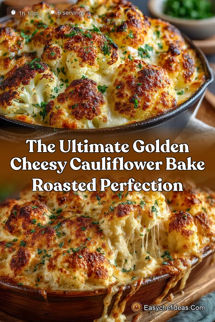 The Ultimate Golden Cheesy Cauliflower Bake Roasted Perfection