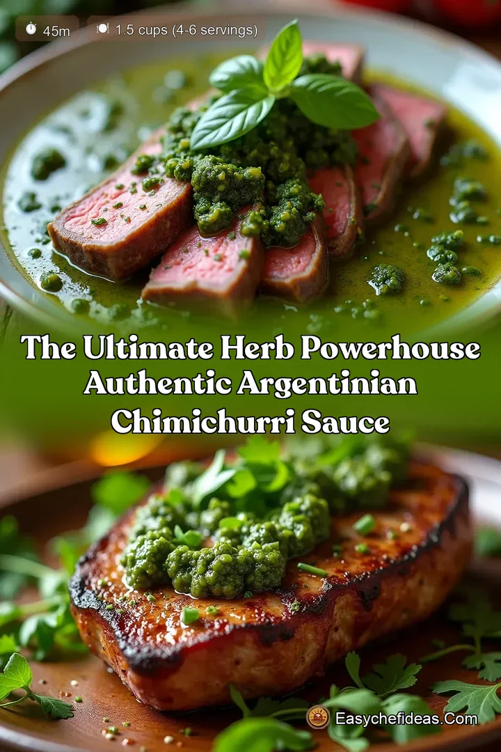 The Ultimate Herb Powerhouse Authentic Argentinian Chimichurri Sauce