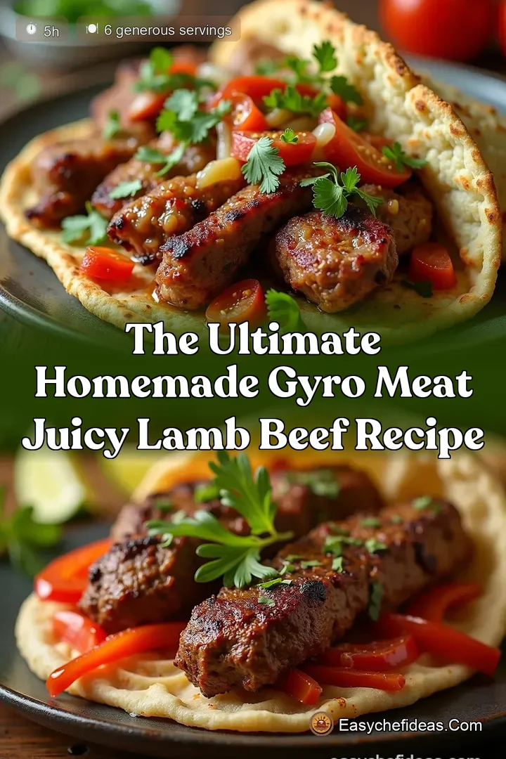 The Ultimate Homemade Gyro Meat Juicy Lamb Beef Recipe
