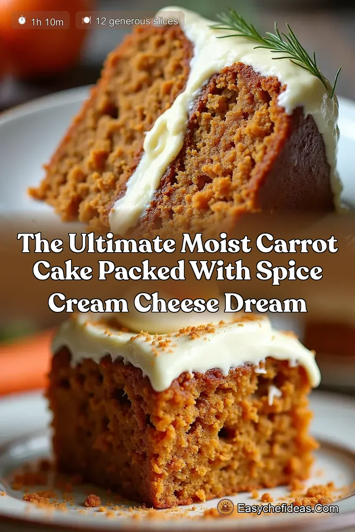 The Ultimate Moist Carrot Cake Packed with Spice Cream Cheese Dream