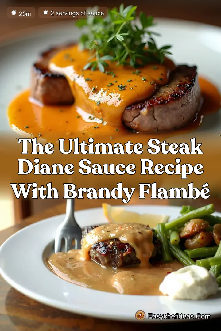 The Ultimate Steak Diane Sauce Recipe with Brandy Flamb&eacute;