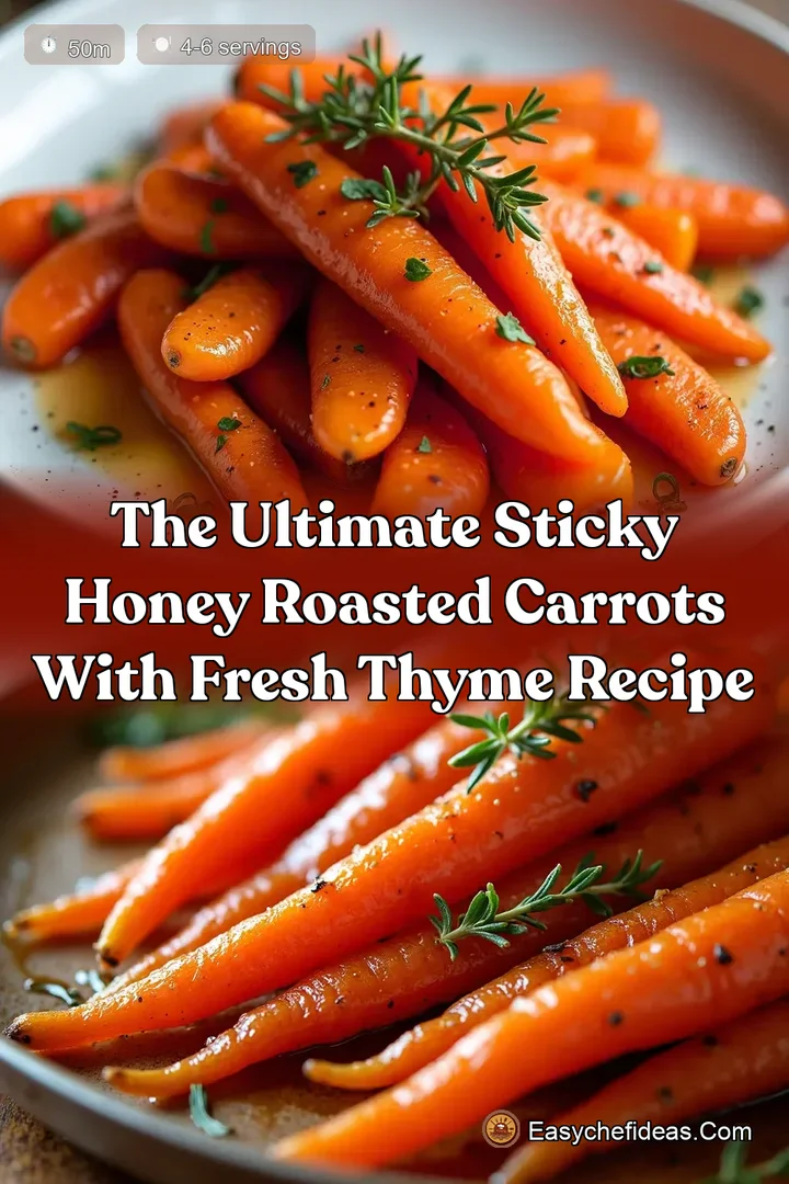 The Ultimate Sticky Honey Roasted Carrots with Fresh Thyme Recipe