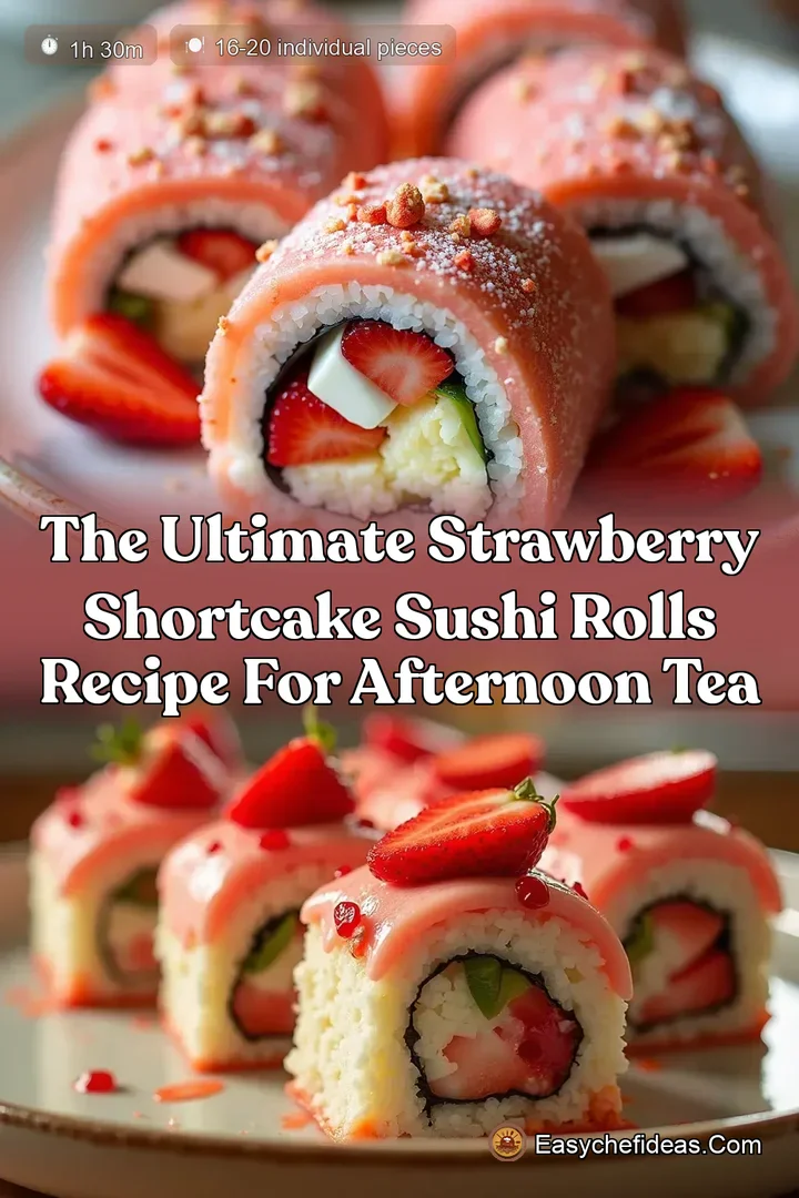 The Ultimate Strawberry Shortcake Sushi Rolls Recipe for Afternoon Tea