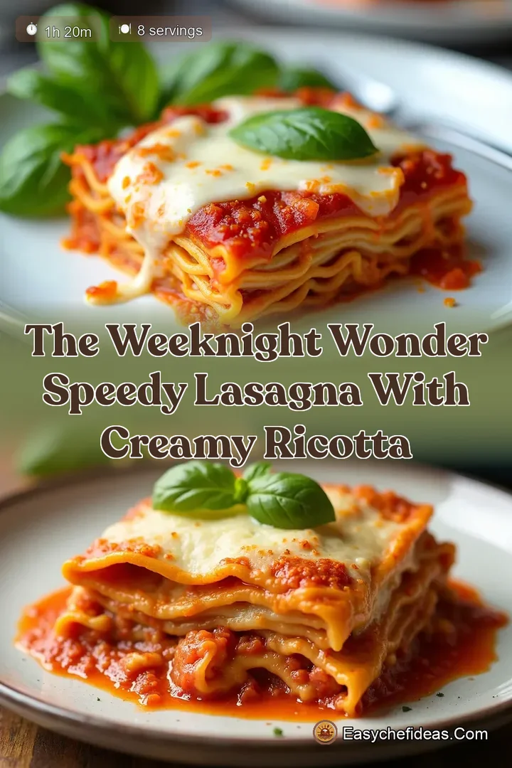 The Weeknight Wonder Speedy Lasagna with Creamy Ricotta