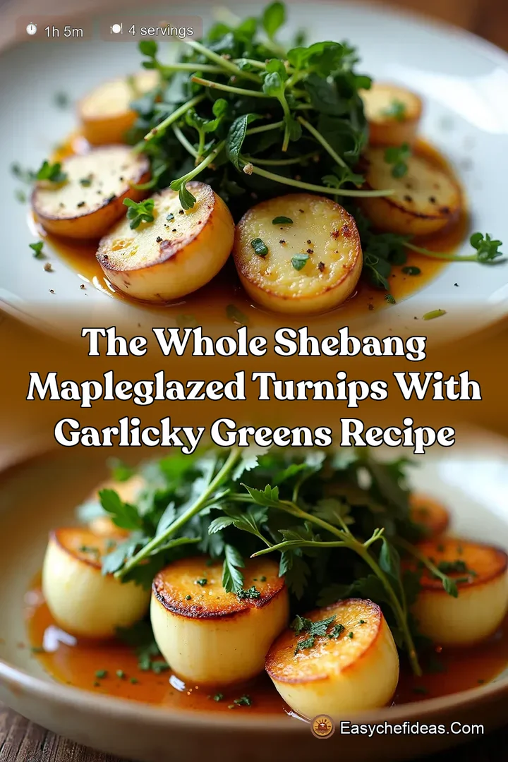 The Whole Shebang MapleGlazed Turnips with Garlicky Greens Recipe