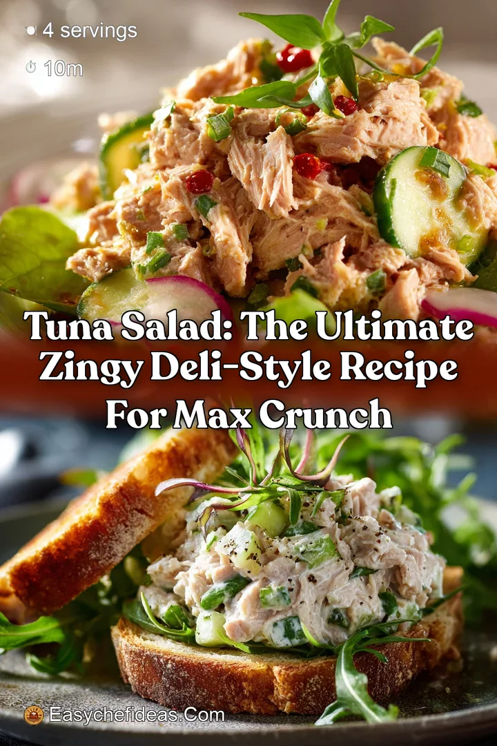 Tuna Salad: The Ultimate Zingy Deli-Style Recipe for Max Crunch