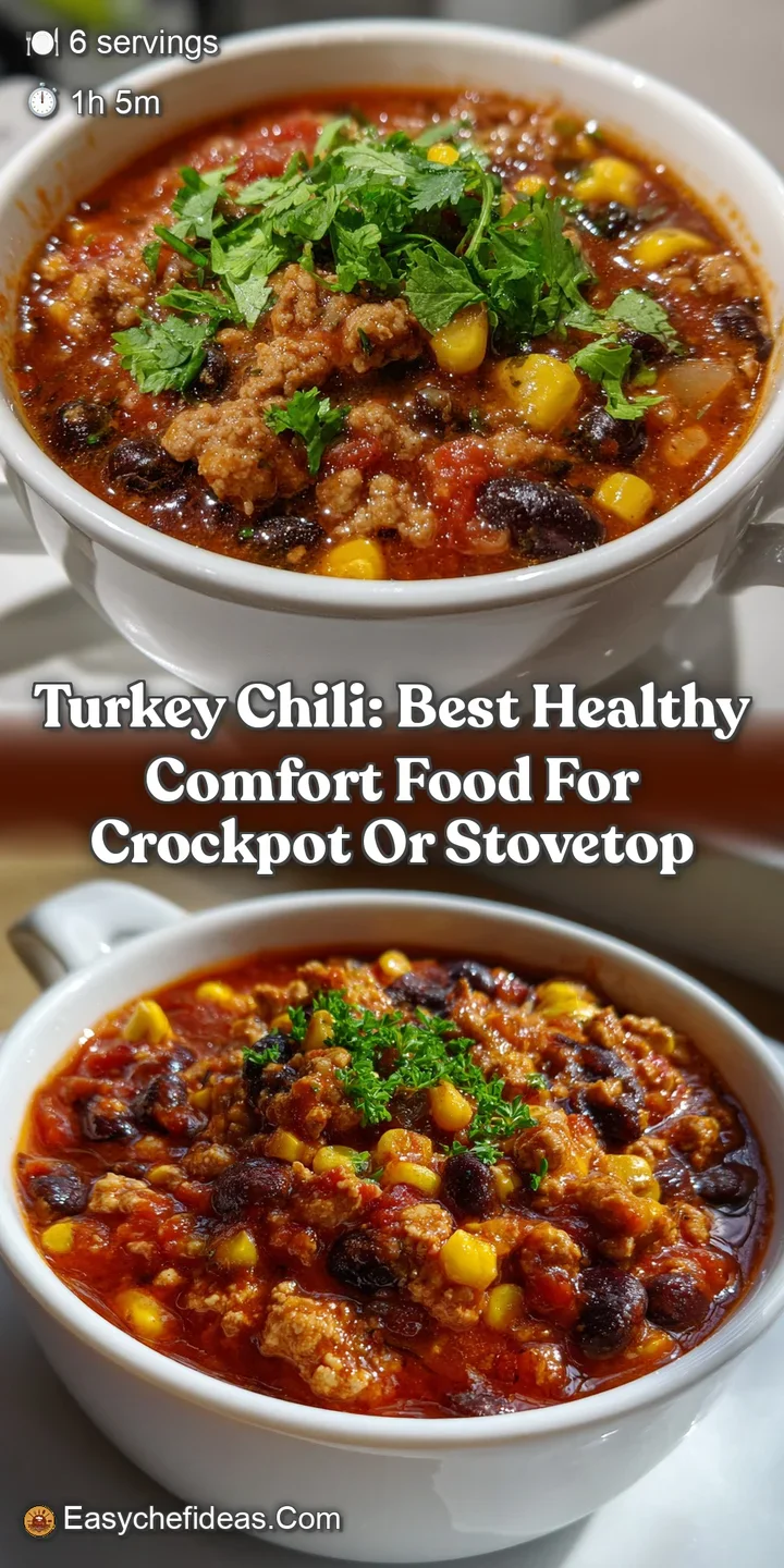 Turkey Chili: Best Healthy Comfort Food for Crockpot or Stovetop