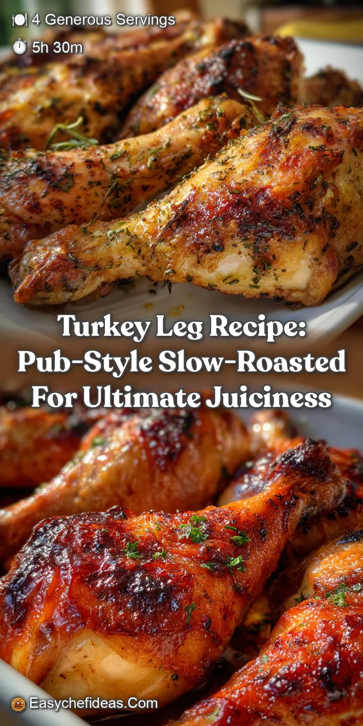 Turkey Leg Recipe: Pub-Style Slow-Roasted for Ultimate Juiciness