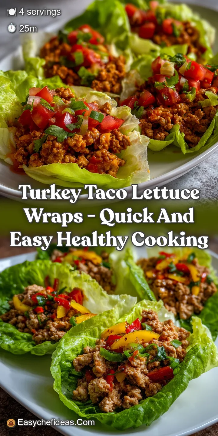 Turkey Taco Lettuce Wraps - Quick and Easy Healthy Cooking