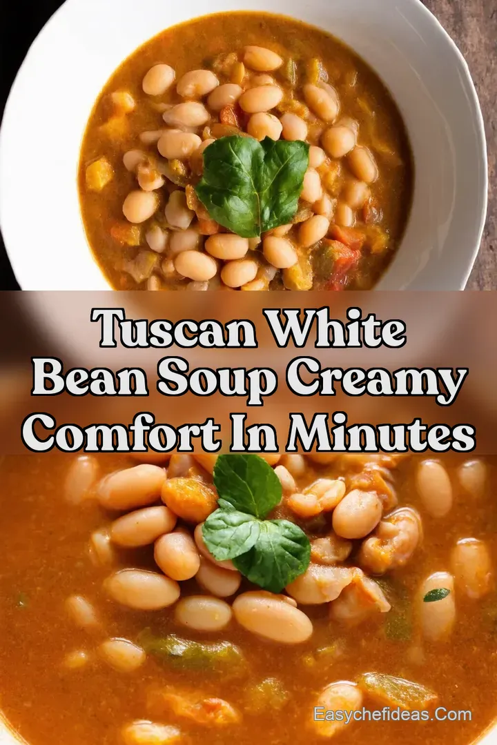 Tuscan White Bean Soup Creamy Comfort in Minutes