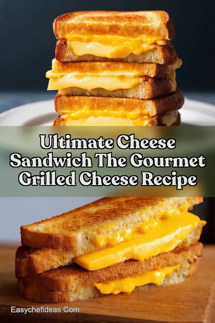 Ultimate Cheese Sandwich The Gourmet Grilled Cheese Recipe
