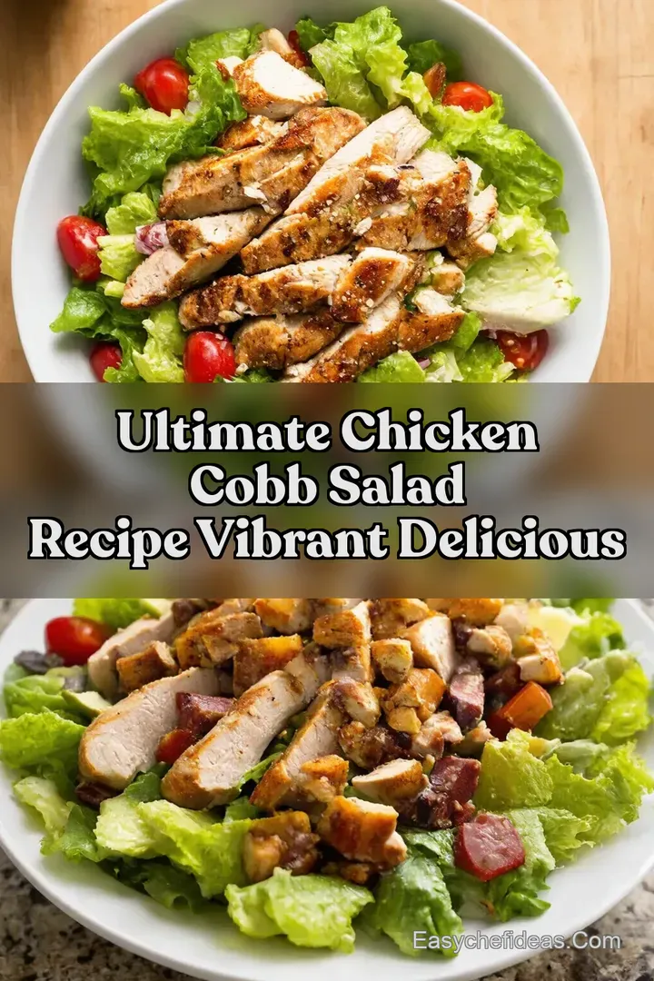 Ultimate Chicken Cobb Salad Recipe Vibrant Delicious